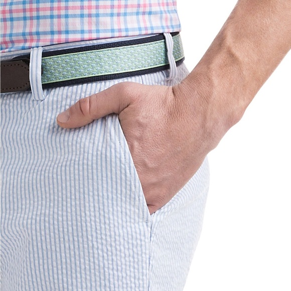 Vineyard Vines Men's Blue Seersucker Striped Pants 32x30 - Picture 2 of 7